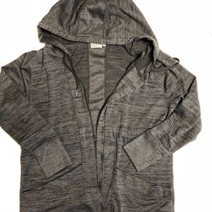 Athleta Gray Warm Up/Cool Down Slouchy Hoodie